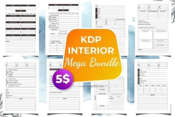 Best Selling KDP Templates Mega Bundle 7: Your Print-Ready Launchpad for Low-Content Publishing