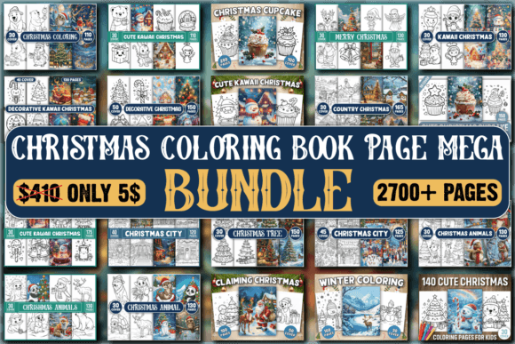 Christmas Coloring Book Page Mega Bundle: A Strategic Asset for Creators and Entrepreneurs