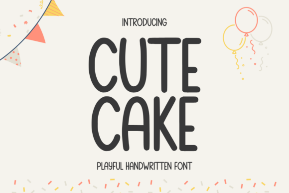 Cute Cake: A Whimsical Handwritten Font