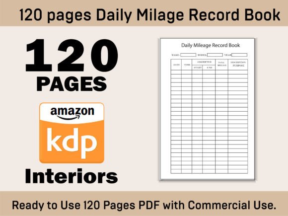 Daily Mileage Record Book KDP Interior-3: A Practical Solution for Accurate, Stress-Free Mileage Tracking