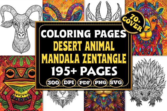 Desert Animal Mandala Zentangle Coloring: A Focused, Artistic Resource for Mindful Creativity