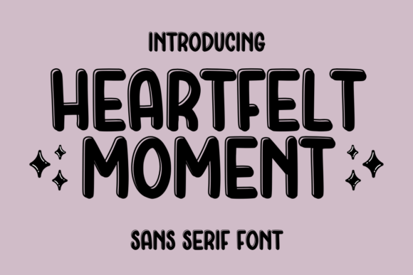 Heartfelt Moment: A Playful Sans-Serif with Purpose