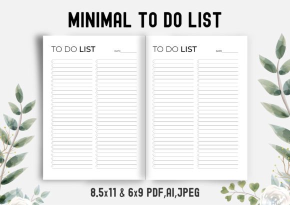 Minimal to Do List – KDP Interior
