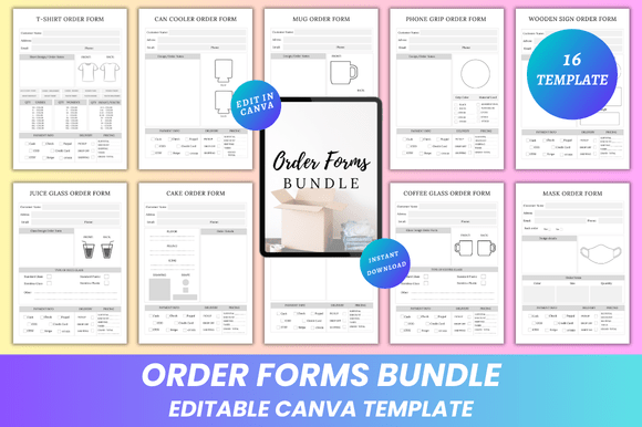 Order Forms Bundle Canva KDP Interior: Smart, Editable Templates for Real Business Needs