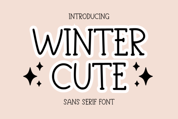 Winter Cute: A Playful Sans-Serif Font for Everyday Design Work